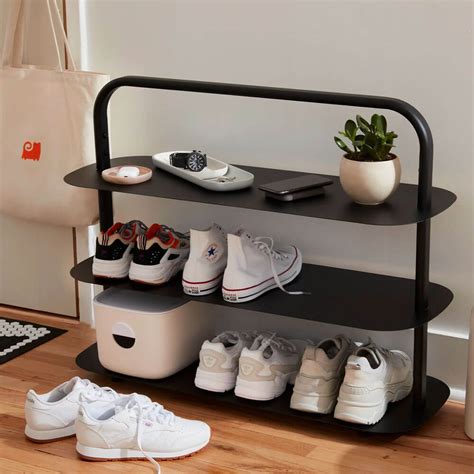 shoe rack open spaces dupe|closed shoe rack for entryway.